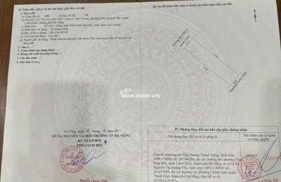 Đất mt đường Bàu Mạc 6  Hòa Khánh bắc Liên Chiểu  Đà Nẵng